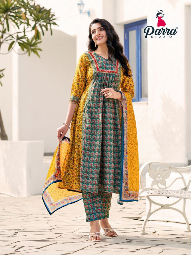 Paradise By Parra Designer Printed Kurti With Bottom Dupatta Wholesale Price In Surat
